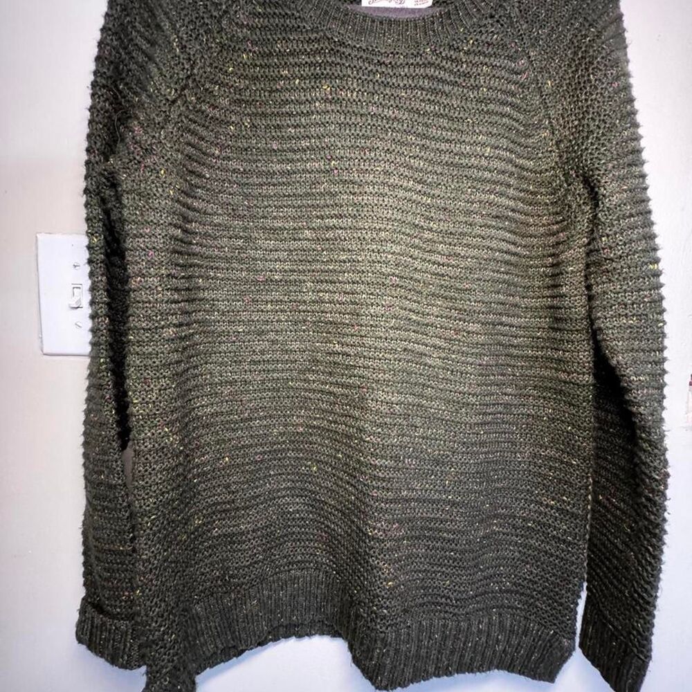 Faded-glory Women's Green and Khaki Jumper